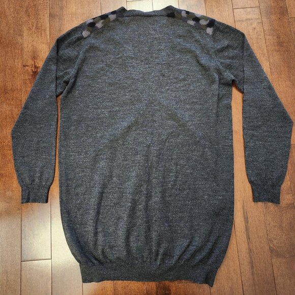 Prada women's button up cardigan in gray size 46 women's wool and silk - Picture 2 of 6